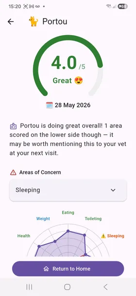 Survey Score Screen